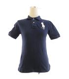 ポロ ラルフローレン POLO RALPH LAUREN ポロシャツ 半袖 ビッグポニー アーム刺繍 紺 ネイビー S