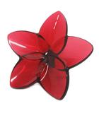 バカラ Baccarat クリスタルフィギュア ブルーム オブジェ 置物 赤 レッド