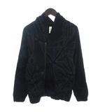 ディーゼル DIESEL ジップアップ パーカー 総柄 黒 S