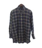 ラルフローレン RALPH LAUREN ボタンダウン シャツ チェック 長袖 ブルー系 M