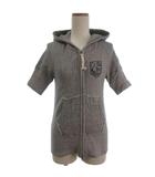 アメリカーナ AMERICANA グリーンレーベルリラクシング パーカー 半袖 ジップアップ グレー ■GY99