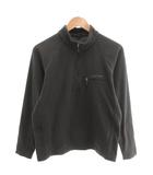モンベル Montbell ハーフジップフリースジャケット 長袖 ロゴ刺繍 M ダークグリーン /YJ ■ECT