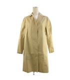 マッキントッシュ MACKINTOSH ステンカラー コート 比翼 背抜き 裏地チェック ベージュ 34 ■ECT