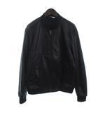 ザラ ZARA フェイクレザー ブルゾン ジップアップ 黒 M