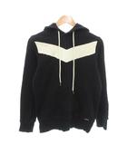 ディーゼル DIESEL パーカー フーディ プルオーバー S 黒 ブラック 白 ホワイト /YJ ■ECT