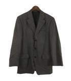 ジャケット シングル 総裏 サイドベンツ ウール 灰色 グレー 48 ■GY14