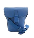 コーチ COACH トラック スモールフラップ クロスボディー ショルダーバッグ レザー ロゴ 青 ブルー C5640 /FF ■GY47