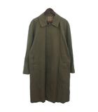 バーバリーズ Burberrys ステンカラーコート 90’S 玉虫色  グリーン系 L ■GY47