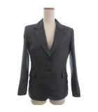 フェンディ FENDI テーラードジャケット シルク グレー系 40