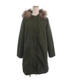 クミキョク 組曲 KUMIKYOKU ライナー付き モッズコート ラクーンファー ブルゾン カーキ 2 ■TC