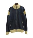 カンゴール KANGOL ブルゾン トラックジャケット 切替 ロゴ刺繍 紺 ネイビー M