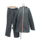 ミズノ MIZUNO BREATH THERMO セットアップ 中綿 ジャケット パンツ M グレー系 ■FF