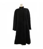 レリアン Leilian ロングコート スタンドカラー カシミヤ 黒 ブラック13+ 大きいサイズ ■GY56