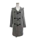 インディヴィ INDIVI ダッフルコート カーディガン ニット グレー 38 ■GY56