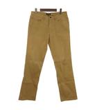 バーバリーブラックレーベル BURBERRY BLACK LABEL チノパンツ テーパード ジッパーフライ ロゴ刺繍 ストレッチ コットン ベージュ 73