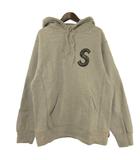 シュプリーム SUPREME S Logo Hooded Sweatshirt パーカー プルオーバー 裏起毛 Sロゴ刺繍 グレー M
