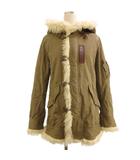 アールエヌエー RNA モッズコート エコファー 裏ボア ミリタリー コットン カーキ M