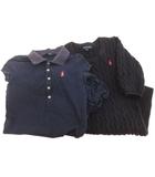 ラルフローレン RALPH LAUREN ニットワンピース ポロシャツワンピース 2点セット ネイビー 130cm