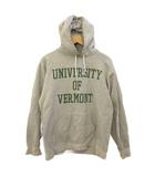 ヴィンテージ パーカー カレッジ バーモント プリント L コットン グレー
