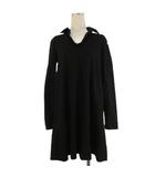 リビアナコンティ Liviana Conti チュニック カットソー ワンピース 長袖 スキッパー 黒 ブラック 40