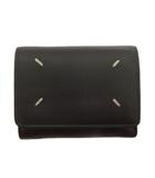 メゾンマルジェラ Maison Margiela 三つ折り財布 スモール ミニウォレット レザー SA3UI0017 黒 ブラック