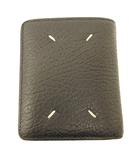 メゾンマルジェラ 11 Maison Margiela 11 4ステッチ レザーウォレット 二つ折り財布 S56UI0140 黒 ブラック