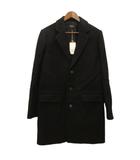 アーペーセー A.P.C. タグ付き チェスターコート メルトン ウール L 黒 ブラック