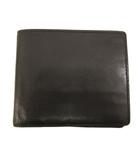 ポールスミス PAUL SMITH 二つ折り財布 小銭入れ ナッパレザー 黒 ブラック ■GY99