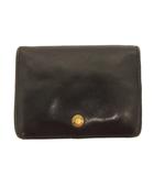 コーチ COACH コンパクトウォレット 三つ折り財布 レザー 黒 ブラック