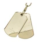 グッチ GUCCI ペンダント ドッグタグ ボールチェーン sv925 シルバー