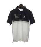 ルコックスポルティフ le coq sportif ポロシャツ 半袖 ロゴ ゴルフ ネイビー ホワイト L