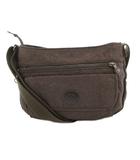 キプリング KIPLING ショルダーバッグ ブラウン ラメ ジッパーポケット フラップポケット ロゴマーク /TQ ■GY99