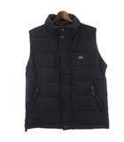 ラコステ LACOSTE ダウンベスト ワッペン 鹿の子 フードイン ネイビー 52