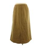 マックスマーラ MAX MARA 銀タグ スカート ミモレ丈 ウール アンゴラ キャメル 44 ■GY47