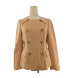 フォクシー FOXEY ジャケット ダブルブレスト ウール ストレッチ コーラル 40