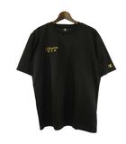 チャンピオン CHAMPION Tシャツ スポーツシャツ 半袖 ロゴ刺繍 黒 O ゴールドウィン