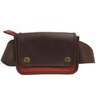 コーチ COACH 70989 レガシー ボディバッグ ウエストバッグ グローブレザー 茶 赤 ブラウン レッド系