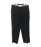 バレンシアガ BALENCIAGA 微起毛 パンツ タック スラックス ヴィンテージ ネイビー 91