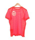 パーリーゲイツ PEARLY GATES Tシャツ 5 橙色 オレンジ 半袖 メッシュ ゴルフ ロゴプリント /SC