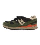 サッカニー SAUCONY スニーカー スエード 10.5 カーキ オレンジ レースアップ 異素材ミックス ローカット /SX
