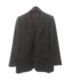 クリスチャンディオール Christian Dior テーラードジャケット ブレザー スーツ ストライプ グレー系 ■GY09