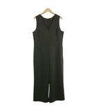 ユニクロ UNIQLO ジャンプスーツ オールインワン サロペット Vネック ワイド ストレッチ ダークグレー XL