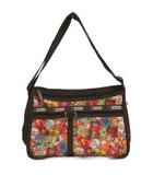 レスポートサック LesportSAC ショルダーバッグ 総柄 ピンク ブラウン系 ■GY09