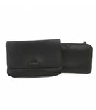 フルラ FURLA ポーチ 長財布 ウォレット 黒 ブラック ロゴ /NL ■GY99
