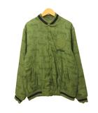 GEAR ボンバージャケット 総ロゴ ブルゾン 中綿 大きいサイズ XL 緑 グリーン