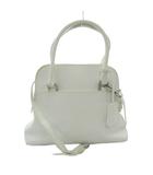 フォクシー FOXEY マカロンバッグ ハンドバッグ ショルダーバッグ 2WAY レザー 白 ホワイト /OB ■GY09