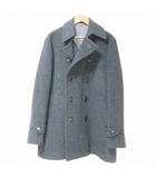 ザ・スーツカンパニー THE SUIT COMPANY 大きいサイズ ウール ピーコート Pコート ダブル ハーフ丈 3L グレー X