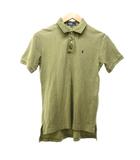 ポロ バイ ラルフローレン Polo by Ralph Lauren 美品 ポロシャツ ポニー刺繍 スリット 半袖 コットン カーキ系 150 約S 0529