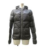 ヘルノ HERNO Bolla ダウンジャケット フード ジップアップ ダブルジップ 長袖 グレー 40 約L IBO73 0615