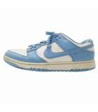 ナイキ NIKE ダンク Dunk Low ユニバーシティブルー University Blue スニーカー シューズ ローカット レザー US9 27.0cm 白 水色 ホワイト ライトブルー DD1391-102 0707